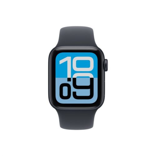 Apple Watch SE 3 GPS + Cellular – 40 mm-es Éjfekete alumíniumtok - Éjfekete sportszíj – S/M