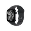 Apple Watch Series 11 GPS – 42 mm-es Kozmoszfekete alumíniumtok - Fekete sportpánt – S/M