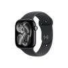 Apple Watch Series 11 GPS – 46 mm-es Kozmoszfekete alumíniumtok - Fekete sportszíj - M/L
