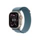Apple Watch Ultra 3 GPS + Cellular – 49 mm-es Natúr titántok, Világoskék alpesi pánt – L