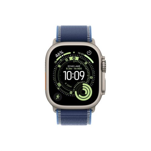 Apple Watch Ultra 3 GPS + Cellular – 49 mm-es Natúr titántok, Kék-élénkkék terep pánt – M/L