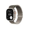 Apple Watch Ultra 3 GPS + Cellular – 49 mm-es Natúr titántok - Natúr titán milánói szíj – M