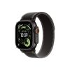 Apple Watch Ultra 3 GPS + Cellular – 49 mm-es Fekete titántok - Fekete-hamuszürke terep pánt – M/L