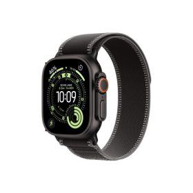  Apple Watch Ultra 3 GPS + Cellular – 49 mm-es Fekete titántok - Fekete-hamuszürke terep pánt – M/L