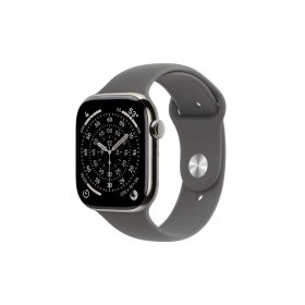   Apple Watch Series 11 GPS + Cellular – 42 mm-es Natúr titántok - Kőszürke sportpánt S/M