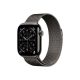 Apple Watch Series 11 GPS + Cellular – 42 mm-es Palaszürke titántok - Natúr milánói szíj