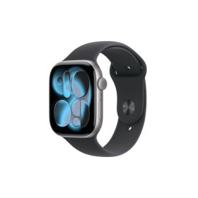   Apple Watch Series 11 GPS – 46 mm-es Asztrószürke alumíniumtok - Fekete sportszíj - S/M
