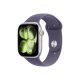 Apple Watch Series 11 GPS + Cellular – 46 mm-es Ezüst alumíniumtok - Ködös lila sportpánt M/L
