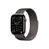 Apple Watch Series 11 GPS + Cellular – 46 mm-es Palaszürke titántok - Palaszürke milánói szíj S/M