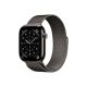Apple Watch Series 11 GPS + Cellular – 46 mm-es Palaszürke titántok - Palaszürke milánói szíj M/L