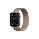 Apple Watch Series 11 GPS + Cellular – 46 mm-es Aranyszínű titántok - Aranyszínű milánói szíj S/M