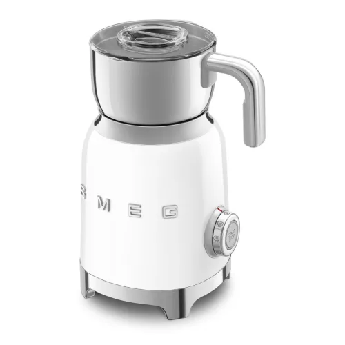SMEG MFF11WHEU indukciós tejhabosító és tejmelegítő 6 automata funkcióval 50's Style Retro design , Fehér