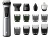 Philips Multigroom Series 7000 MG7720/15, arcra, hajra és testre, 14 az 1-ben
