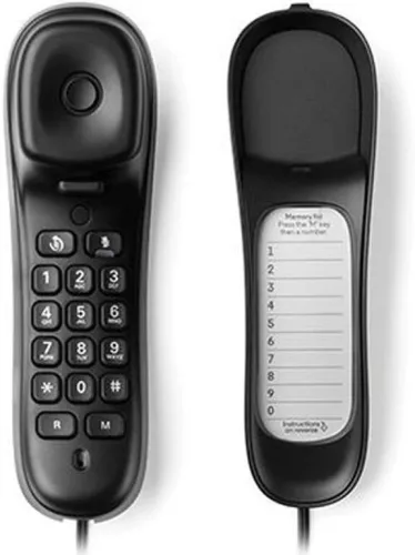 Motorola CT50 fekete falra szerelhető vezetékes telefon