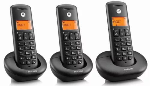 Motorola E203 fekete vezeték nélküli telefon