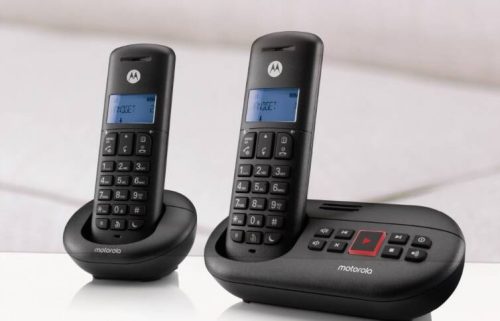 Motorola E212 fekete vezeték nélküli üzenetrögzítő telefon