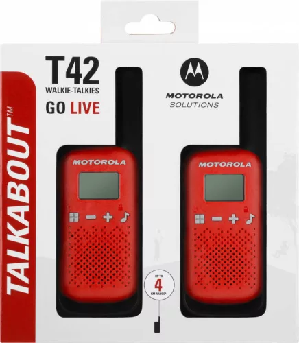 Motorola TLKR T42 Walkie Talkie készülék piros (01-04-0973)