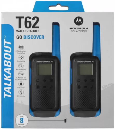 Motorola TALKABOUT T62 PMR adóvevő rádió - kék