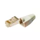 Logilink CAT-5 Moduláris csatlakozó, árnyékolt, törésgátlóval 100db, fehér