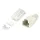 LogiLink RJ45 árnyékolt Cat.6 csatlakozó törésgátlóval 100db szürke (MP0021)