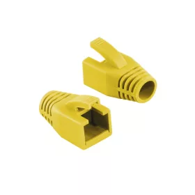Logilink RJ45 törésgátló 8mm, 50db sárga (MP0035Y)