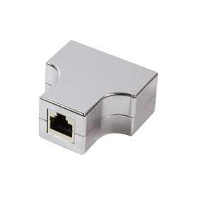   Logilink Moduláris T-adapter 1 x RJ45 anya - 2 x RJ45 anya aljzat, fémes