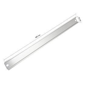   Logilink DIN sín 19"-os szekrényekbe való beépítéshez, SPCC acél cink bevonattal