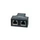 Logilink Kábelmegosztó adapter 1x RJ45 aljzat 2x RJ45 aljzathoz, 1:1 párhuzamos