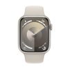 APPLE WATCH SERIES 9 45MM 2024 (GPS) STARLIGHT ALUMINUM CASE WITH STARLIGHT SPORT BAND - S/M - STARLIGHT