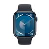 APPLE WATCH SERIES 9 45MM 2024 (GPS) MIDNIGHT ALUMINUM CASE WITH MIDNIGHT SPORT BAND - S/M - MIDNIGHT
