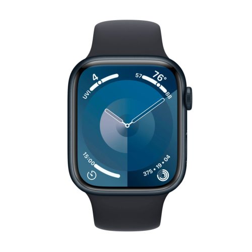 APPLE WATCH SERIES 9 45MM 2024 (GPS) MIDNIGHT ALUMINUM CASE WITH MIDNIGHT SPORT BAND - S/M - MIDNIGHT