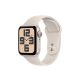 Apple Watch SE (2023) GPS, 40mm, Csillagfény alumíniumtok, Csillagfény sportszíj (Szilikon szíj)- M/L