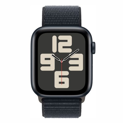 APPLE WATCH SE 2ND GENERATION 2023 (GPS) 44MM MIDNIGHT ALUMINUM CASE WITH MIDNIGHT SPORT LOOP - ADJUSTABLE - MIDNIGHT