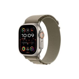   Apple Watch Ultra 2 49mm GPS + Cellular Fekete Titánium Tok, Oliva Zöld Színű Alpesi Szíj - L