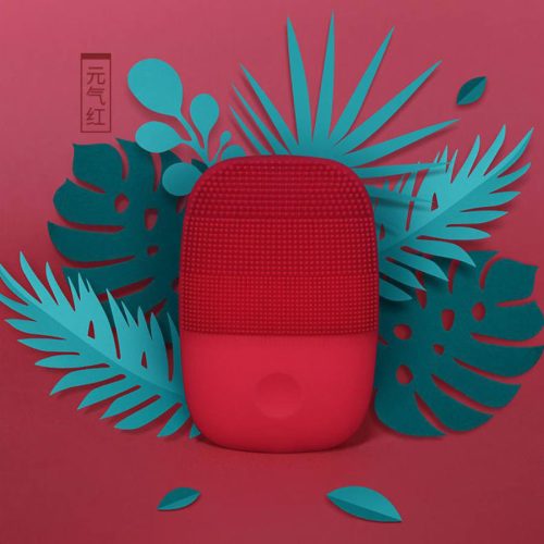 InFace MS2000 szónikus arctisztító készülék UPGRADED VERSION - PIROS