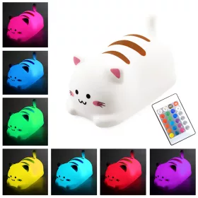   Media-Tech POKKY Happy Kitty többszínű éjszakai lámpa gyerekeknek