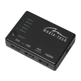Media-Tech MT5207 5 portos HDMI Switch 4K