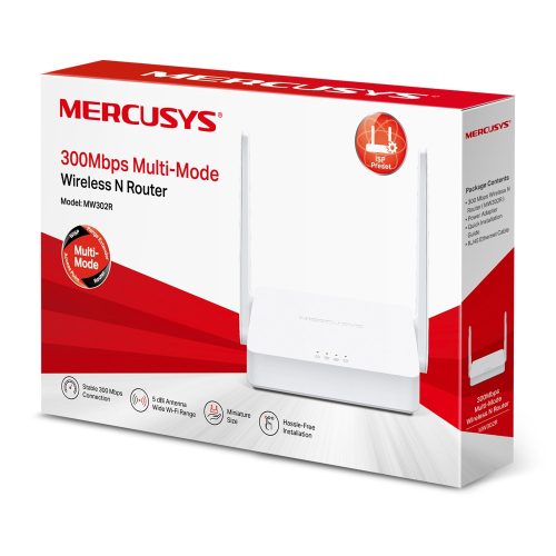 Mercusys MW302R | WiFi Router | 2,4GHz, 3x RJ45 100Mb/s