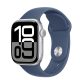 Apple Watch Series 10 GPS 42mm Ezüst Aluminium Tok, Fakókék Sportszíj (Szilikon szíj) S/M