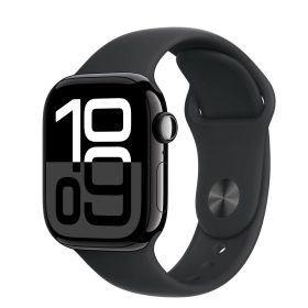   Apple Watch Series 10 GPS 42mm Jet Fekete Aluminium Tok, Sportszíj (Szilikon szíj) S/M