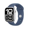 Apple Watch Series 10 GPS 46mm Aluminium Tok, Denim Sportszíj (Szilikon szíj) M/L