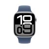 Apple Watch Series 10 GPS 46mm Aluminium Tok, Denim Sportszíj (Szilikon szíj) M/L