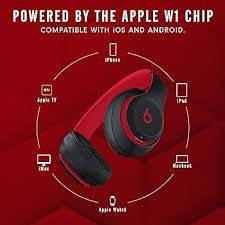 Apple Beats Studio 3 Wireless - Fekete/Piros