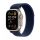 Apple Watch Ultra 2 49mm GPS + Cellular Titánium Tok, Kék Szövet Színű Szíj M/L