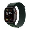 Apple Watch Ultra 2 49mm GPS + Cellular Fekete Titánium Tok, Sötétzöld Színű Alpesi Szíj - M