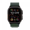 Apple Watch Ultra 2 49mm GPS + Cellular Fekete Titánium Tok, Sötétzöld Színű Alpesi Szíj - L