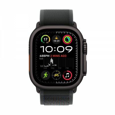 Apple Watch Ultra 2 49mm GPS + Cellular Fekete Titánium Tok, Szürke Szövet Színű Szíj M/L