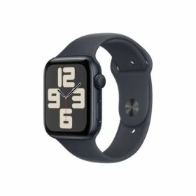   Apple Watch SE 40mm (2024) Éjfekete Aluminium Tok, Éjfekete Sportszíj (Szilikon szíj) S/M