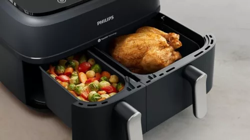 Philips Dual Basket Forrólevegős Fritőz - 9 liter 