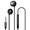 Baseus fülhallgató, Encok H06, lateral-in-ear, mini jack, vezetékes, fekete